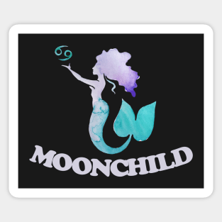 MoonChild Mermaid Zodiac Cancer symbol Sticker